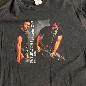 SPRINGSTEEN Vintage Black Graphic Band Tee